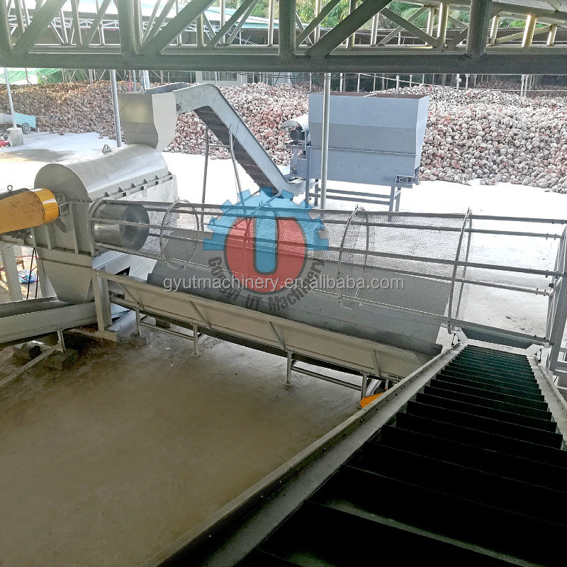 Πρώτης κατηγορίας υψηλής απόδοσης 3-4 τόνοι αυτόματη μηχανή αποσύνθεσης ινών καρύδας