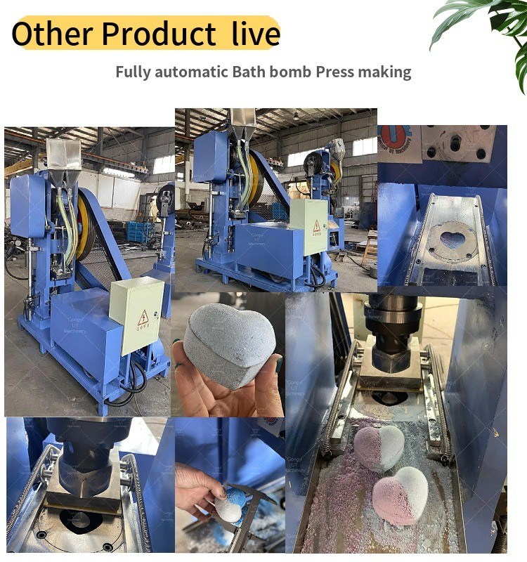 Διπλό Πίεση Σαμπουάν Bar Bath Bomb Maker Μέγεθος των τελικών προϊόντων σύμφωνα με τις ανάγκες σας