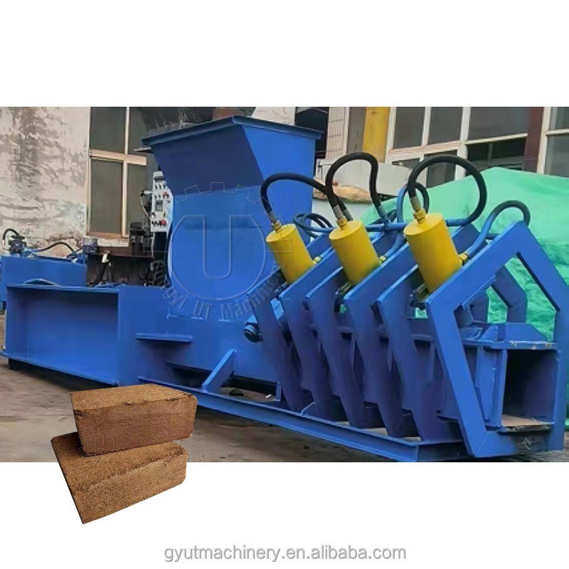 Υδραυλικός τρόπος πίεσης Coir Pith Block Maker για το 2023 Cocopeat Block Making Machine