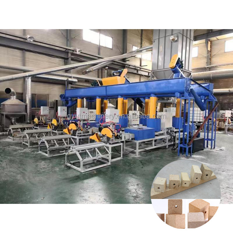 Εύκολο σε ξύλο παλέτα πόδι μπλοκ κατασκευής μηχανή για θερμό πίεση ξύλο τσιπς πριονιστικό ξύλο ξύρισμα