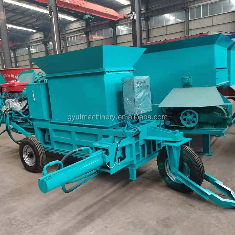 2100 KG Straw Silage Turf Grass Bagging Compactor Machine με λειτουργία συσκευασίας βαλεντών