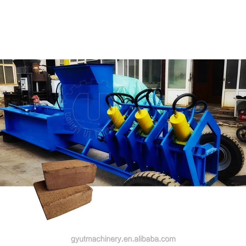 Σάκοι Συσκευή 30t πίεση Coir Pith Block Briquette Making Machine για την παραγωγή