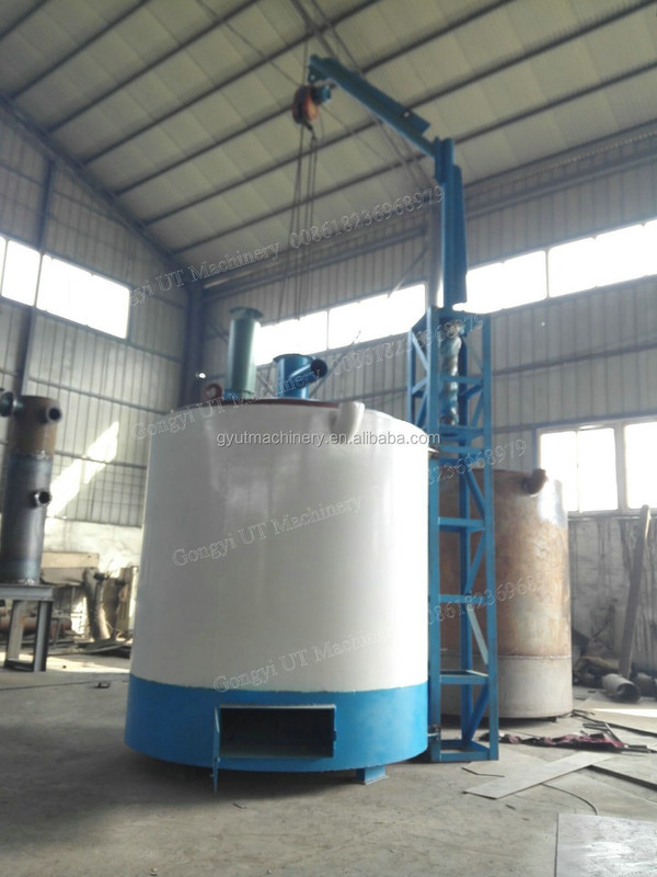 15kw Πολυλειτουργία Βιοκαρβονιοποιητική Κεραμίδα για την παρασκευή άνθρακα BBQ χρησιμοποιώντας ξύλα