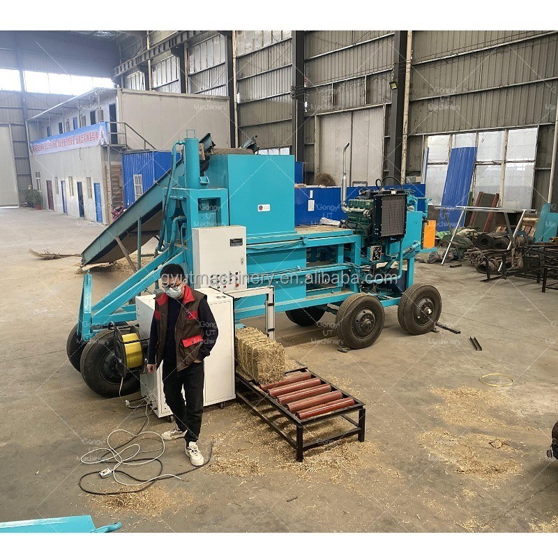 30x40x70cm Μέγεθος Bale Baling Press Machine για μεγάλη υδραυλική σιλατοποίηση Alfalfa Hay Packing