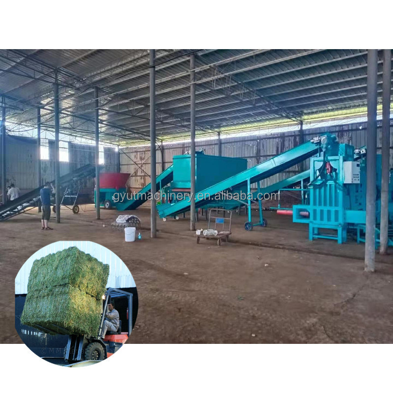 30x40x70cm Μέγεθος Bale Baling Press Machine για μεγάλη υδραυλική σιλατοποίηση Alfalfa Hay Packing