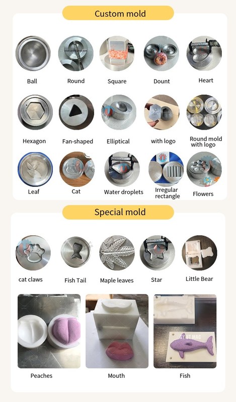 Μηχανή κατασκευής βομβών μπάνιου με διάμετρο 30-80 mm για βιομηχανική παραγωγή