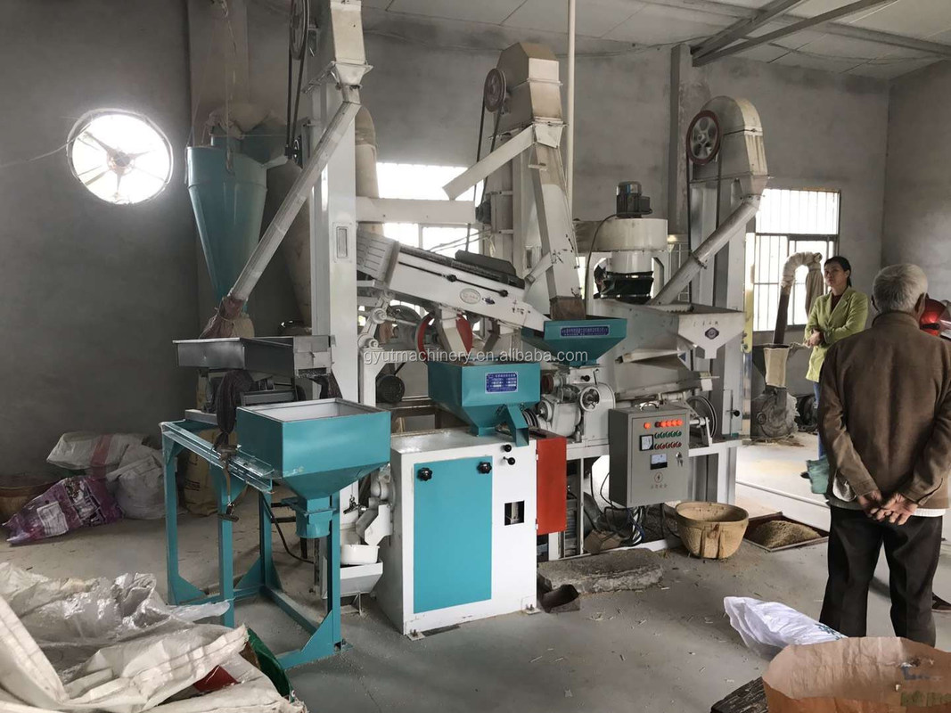 Γεωργικές εκμεταλλεύσεις Μηχανές αλέσεως ρυζιού με απομακρυντή πέτρας Γεωργία Πολυστή ρυζιού Χρωματιστή συσκευασία συσκευών διαλογής