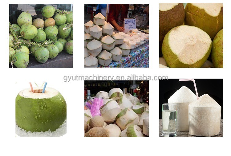 Αναβαθμίστε το παιχνίδι παραγωγής με 0,8kw Green Coconut Peeler Trimming Dehusker