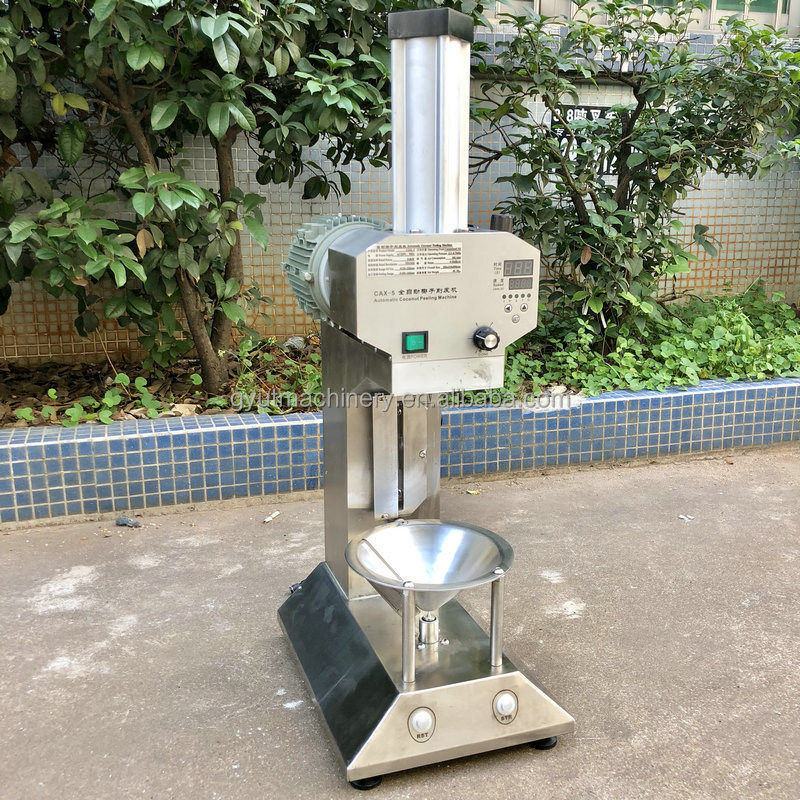 Αναβαθμίστε το παιχνίδι παραγωγής με 0,8kw Green Coconut Peeler Trimming Dehusker