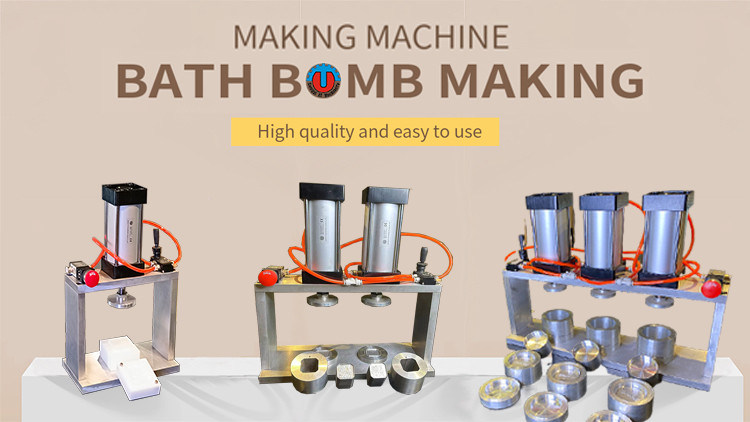 Σχήμα Σχηματισμός Ετικέτα Στάμπλινγκ Bath Bomb Press Machine 1,75 ίντσες για ημιαυτόματη γραμμή