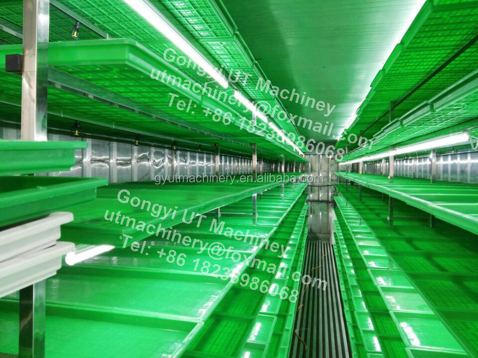 Συμπληκτικός τύπος δοχείου Υδροπονική διατροφή κριθαριού χώρος καλλιέργειας για βέλτιστο μέγεθος κουτιού βλαστών