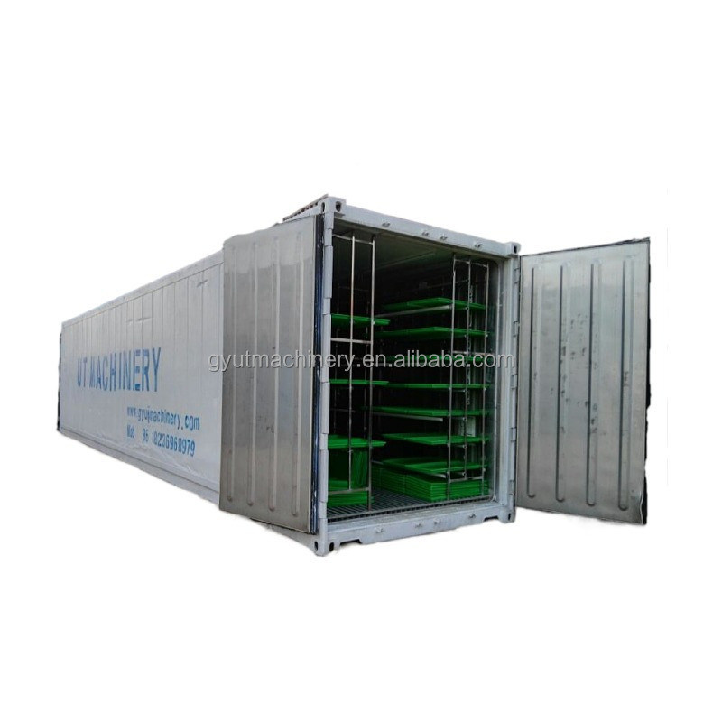 Μακρά διάρκεια ζωής 2400w Ηλιακή υδροπονική μηχανή ζωοτροφών για χορτάρι κριθαριού σε δοχείο